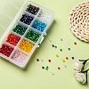10 Colors Electroplate Glass Beads EGLA-JP0002-01B-4mm-6