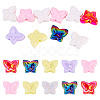 10Pcs UV Plating Opaque Acrylic Beads OACR-TA0004-08-2