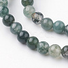 Natural Moss Agate Bead Strands G-G735-62-4mm-3
