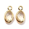 Eco-Friendly Brass with Glass Pendants KK-K268-01I-2