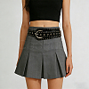 Imitation Leather with Alloy Rivets Chain Belts AJEW-WH20006-449A-7