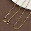 2MM Brass Cable Chain Necklaces NJEW-G183-03G-01-1