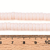 Opaque Solid Color Glass Beads Strands GLAA-N026-3x6mm-01-4