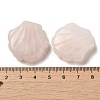 Natural Rose Quartz Carved Healing Shell Figurines G-K353-03B-3