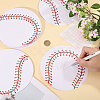 60Pcs 6 Styles Baseball Paper Gift Tags CDIS-CA0001-17-3