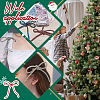 Christmas Glass Rhinestone Synthetic Rubber Bowknot Party Decoration HJEW-NB00230-5