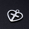 Non-Tarnish 201 Stainless Steel Hollow Charms STAS-Q201-JN318-1-2