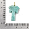 Natural Amazonite Carved Pendants X-G-C282-04D-3