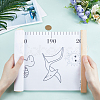 Dinosaur Pattern Removable Height Chart for Kids AJEW-WH0165-72B-3