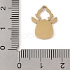 Christmas Theme Ion Plating(IP) 304 Stainless Steel Enamel Pendants STAS-Z083-09G-01-3