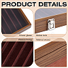 10 Grids Wooden Watch Band Organizer Storage Cases with Visible Window Lid CON-WH0112-078-4