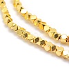 Electroplate Non-magnetic Synthetic Hematite Beads Strands G-L485-10B-G-2