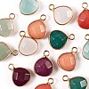 14Pcs 7 Style Natural White Jade Pendants G-LS0002-06-5
