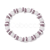 Round Natural White Jade Beads Stretch Bracelets BJEW-JB11818-02-2