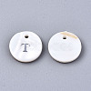 Natural Freshwater Shell Pendants X-SHEL-Q018-01A-T-P-2