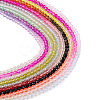 Pandahall 10 Strands 10 Colors Transparent Gradient Color Glass Beads Strands GLAA-TA0001-56-1