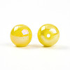 Electroplate Pearlized Glass Pearl Beads EGLA-T021-14C-07-2