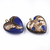 Assembled Bronzite and Lapis Lazuli Pendants X-G-T111-04A-2