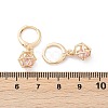 Brass Micro Pave Cubic Zirconia Leverback Earrings EJEW-K300-09G-5