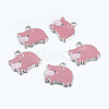 Zinc Alloy Enamel Pendants X-ENAM-22X18-1-2