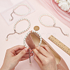 2 Pairs 2 Styles Women's Detachable ABS Plastic Imitation Pearl Beaded Shoe Laces for High Heels DIY-PH0022-88A-3