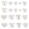 220Pcs 9 Styles ABS Plastic Imitation Pearl Beads KY-TA0001-51-2
