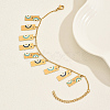 201 Stainless Steel Enamel Charm Bracelets for Women JX2078-1