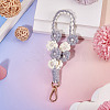 Hand-woven Flower Pendant Decorations KEYC-TAC0009-02KCG-06-4