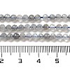 Faceted Round Natural Labradorite Bead Strands G-I156-03-3mm-3