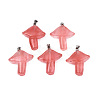 Cherry Quartz Glass Pendants G-R480-02N-1