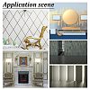 Self-Adhesive 201 Stainless Steel Mirror-Like Finish Molding Trim STAS-WH0033-51B-G-6