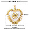 304 Stainless Steel Rhinestone Pendants STAS-OY002-51G-2