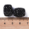 Opaque Resin European Jelly Colored Beads RESI-B025-02A-03-3