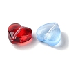 Transparent Smooth and Frosted Glass Beads GLAA-O023-14-4