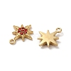 304 Stainless Steel Rhinestone Charms STAS-L022-304G-01-2