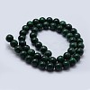 Natural Malachite Beads Strands G-F571-27B2-8mm-2