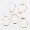 304 Stainless Steel Hoop Earrings Findings STAS-H436-02-1