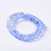 Natural Dyed & Heated Agate Bead Strands G-P277-01-6mm-2