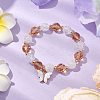 10mm Round Imitation Austrian Crystal & Crackle Acrylic Beaded Stretch Bracelets BJEW-JB10556-01-2