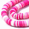Handmade Polymer Clay Beads Strands CLAY-R089-8mm-093-2