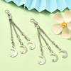 Tibetan Style Alloy Feather Tassel Big Pendants FIND-YW0003-92C-2