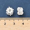 Brass Pave Cubic Zirconia Beads KK-H532-21C-S-2