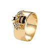 Zinc Alloy and Rhinestone Finger Rings FS-WGB1C3B-03-3