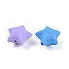 Rubberized Style Acrylic Beads SACR-N018-15-2