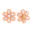 Brass Clip-on Earring EJEW-JE04139-3
