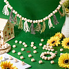 Unfinished Wood Beads WOOD-PH0008-30A-4