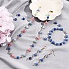 Dyed & Heated Natural Blue Aventurine Round Beads Strands G-AR0002-45-4