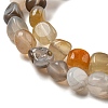 Natural Botswana Agate Beads Strands G-D081-A10-01-4