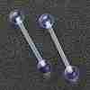 Acrylic Tongue Rings AJEW-P084-07B-1