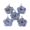 Natural Blue Spot Jasper Big Pendants G-B040-01P-08-1